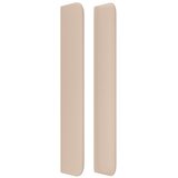  Uzglavlje s ušima boja cappuccina 203x16x118/128cm umjetna koža | shoptok.hr