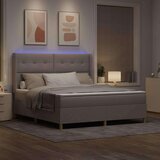 Box spring krevet Sivo-smeđa 140 x 200 cm tkanina | shoptok.hr