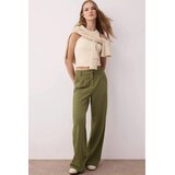 TRENDYOLMILLA ženske pantalone Twoaw25Pl00109, svetlo maslinasta-zelena | Eponuda.com