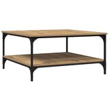 vidaXL Kava Stol hrast artisan 80 x 80 x 40 cm Konstruirano drvo | shoptok.hr