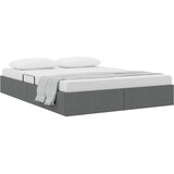 vidaXL Krevet s od storage s pohranom Tamnosiva 153 x 203 cm Tkanina - Tamnosiva 152 x 203 cm Cijene