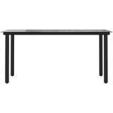  7-dijelni vrtni blagovaonski set od PVC ratana crni | shoptok.hr