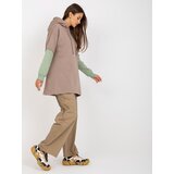RUE PARIS Sweatshirt-RV-BL-8232.27X-dark beige | shoptok.hr