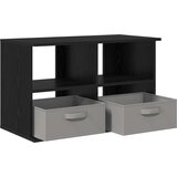  Stojalo za TV s predalom Črna Orehovina 79 x 40 x 48 cm, (5000238866) | Shoptok.si