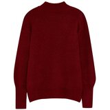 Trendyol Burgundy Soft Textured Basic Knitwear Sweater | Shoptok.si