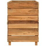 In posuda za sadnju 100x40x55 cm od reciklirane tikovine i čelika | shoptok.hr