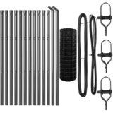 vidaXL Euro Ograda sa 13 Stupova 0.6x25 m Galvanizirani Čelik Siva Cijene
