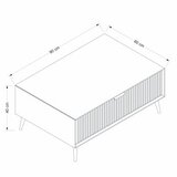 Hanah home Club sto Luxe 90x40x60cm Sand | Eponuda.ba