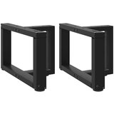 Furnova Noge kavne mizice T-oblika 2 kosa črna 40x25x(30-31) cm jeklo, (21915318) Cene