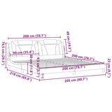  Okvir za krevet s uzglavljem sivi 200x200 cm od umjetne kože | shoptok.hr
