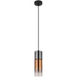 Globo 21000HG - Luster na sajli ANNIKA 1xE27/25W/230V prečnik 10,5 cm crna/bakarna | Eponuda.com