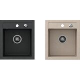 Sink Solution pomivalno korito LUMINA 60 - 430 x 500 mm - črn | Shoptok.si