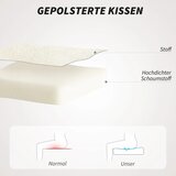  Uredska stolica s tkaninom u izgledu snježnog flanela bež | shoptok.hr