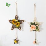 Dardanar Petokraka zvezda ratana prstan stenska dekoracija umetna roža, (21086095) | Shoptok.si