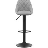  Barski stolček svetlo siv žamet, (20700136) | Shoptok.si