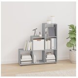  za knjige u obliku stuba siva boja hrasta 107 cm drvene | shoptok.hr