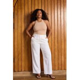 Trendyol Ženske pantalone TBBSS26AR00028, Krem Cene