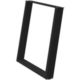 vidaXL Noge blagovaonski stol U-oblika 2 kom crne 80x(72-73) cm čelik | shoptok.hr