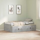  Krevetna konstrukcija s ladicama Betonski sivi 80 x 200 cm | shoptok.hr
