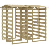  Pergola s streho 4 kosi 100x90x200 cm impregnirana borovina, (20757983) | Shoptok.si