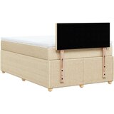 vidaXL Krevet box spring s madracem krem 120 x 190 cm od tkanine | shoptok.hr