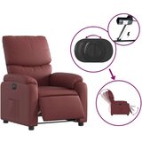  Električni naslonjač od umjetne kože crvena boja vina | shoptok.hr