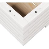  Vrtna sadilica bijela 110x60x26,5 cm od masivne borovine | shoptok.hr