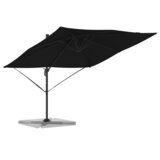 vidaXL Kantilever Roma Parasol Crni 286x285x265 cm Aluminij | shoptok.hr