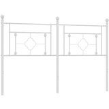 The Living Store Kovinsko vzglavje belo 160 cm - Vzglavje, (21498741) | Shoptok.si