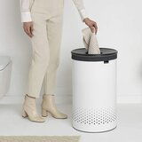Brabantia Koš za perilo, 60 L, okrogel, bel | Shoptok.si
