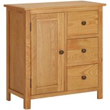 vidaXL Omarica 70x35x75 cm trdna hrastovina | Shoptok.si