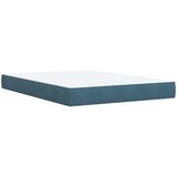  Boxspring krevet s madracem Plava 160 x 200 cm Baršun | shoptok.hr