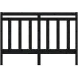  Uzglavlje za krevet crno 146 x 4 x 100 cm od masivne borovine | shoptok.hr