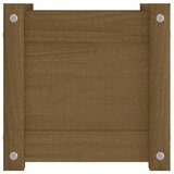  Vrtna sadilica smeđa boja meda 31x31x31 cm od masivne borovine | Eponuda.ba