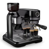 Klarstein Bella Café Ročni aparat za kavo | Vintage | mlinček | 19 barov | Penilec mleka | Manometer | 1150 W | Shoptok.si