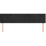  Posteljno vzglavje 2 kosa črn 100x5x78/88 cm žamet, (20793930) | Shoptok.si