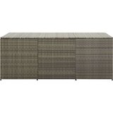vidaXL Vrtna kutija za pohranu od poliratana 180 x 90 x 75 cm siva | shoptok.hr