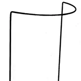 Opora za rastline (višina 100 cm, širina: 40 cm)