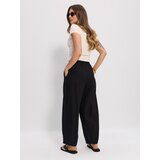 Sinsay Barrel leg hlače od viskoze s dodatkom lana | shoptok.hr
