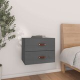 vidaXL Stenska nočna omarica siva 50x36x40 cm | Shoptok.si