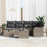  Sjedeća garnitura za vrt 7 kom. Poli ratan Bež 55 x 55 x 37 cm | Shoptok.si
