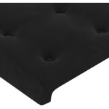  LED uzglavlje crno 180x5x118/128 cm baršunasto | shoptok.hr