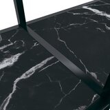  Konzolni stol crni 200 x 35 x 75,5 cm od kaljenog stakla | Eponuda.ba