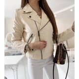 Gemre White faux leather biker jacket Tricia | shoptok.hr