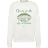 Reebok Sweater majica 'Classic Court Sport' sivkasto zelena / žad / svijetlocrvena / prljavo bijela