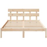  Krevetna konstrukcija Smeđa 150 x 200 cm Čvrsto borovo drvo | shoptok.hr