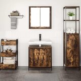  Dvodijelni set kupaonskog namještaja, dimljeni hrast, inženjersko drvo | shoptok.hr