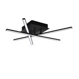 Eglo lasana 3 stropna/zidna, led, 13,2w, prom 500, alu/crno bijela | shoptok.hr