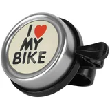 Kolesarski zvonec I Love My Bike (Kovina)