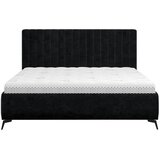 Hom`in OBLAZINJENA POSTELJA 140 cm x 200 cm , tekstil črna | Shoptok.si